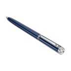 Police Tisa polished navy blue enamel ballpoint pen with stainless steel trim luxury pen Paris Gallery Qatar Available for Online Purchase