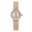 Police women's rose gold-tone watch with pink dial, crystal bezel and matching stainless steel bracelet