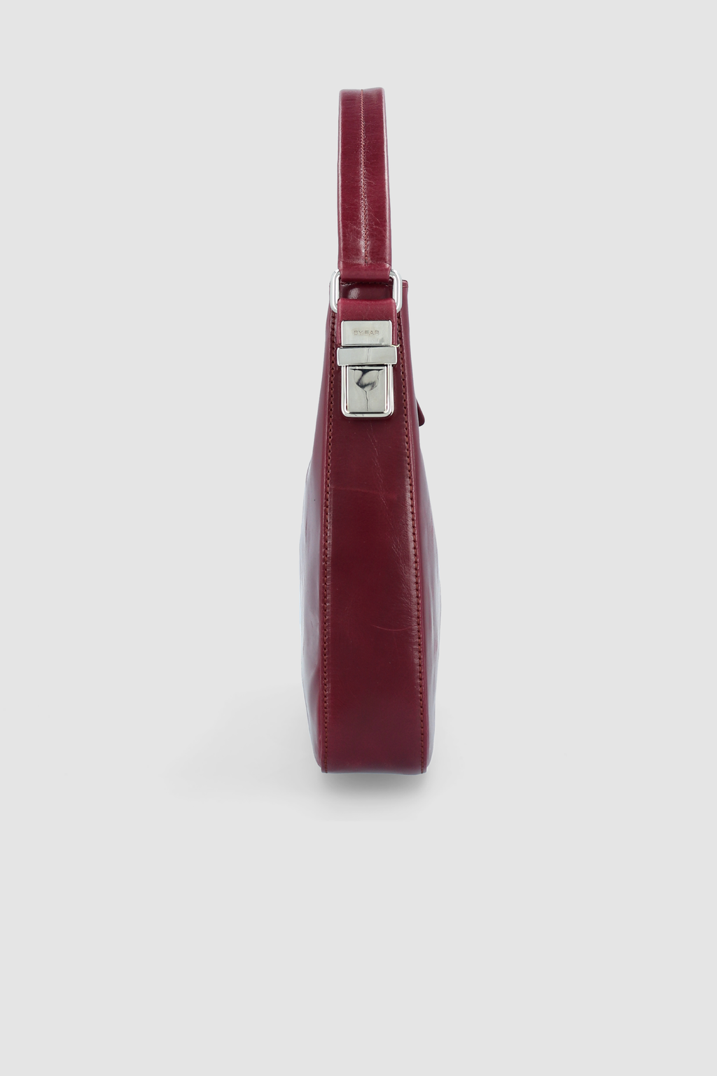 By Far Rhea Creased Calf Leather Sour Cherry