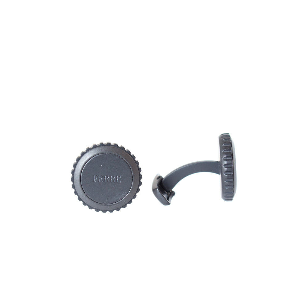 Ferre Milano Cufflinks Full Black Matt Finish
