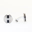 Ferre Milano Cufflinks Silver Color With Black Lining