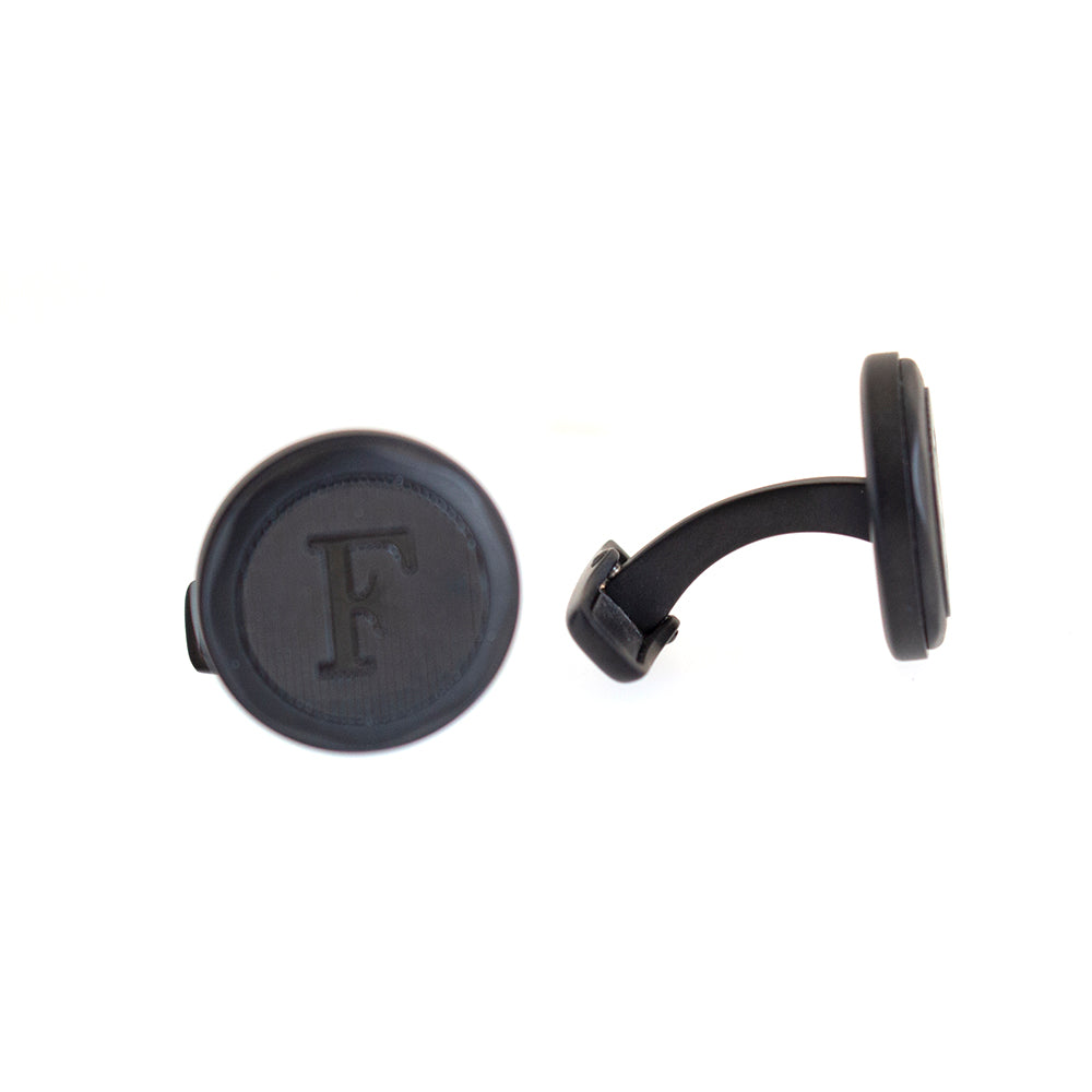 Ferre Milano Cufflinks All Black Matt Finish