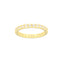 Riviera women's gold-plated sterling silver eternity ring with round zircon stones
