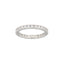 Riviera women's sterling silver eternity ring with round zircon stones