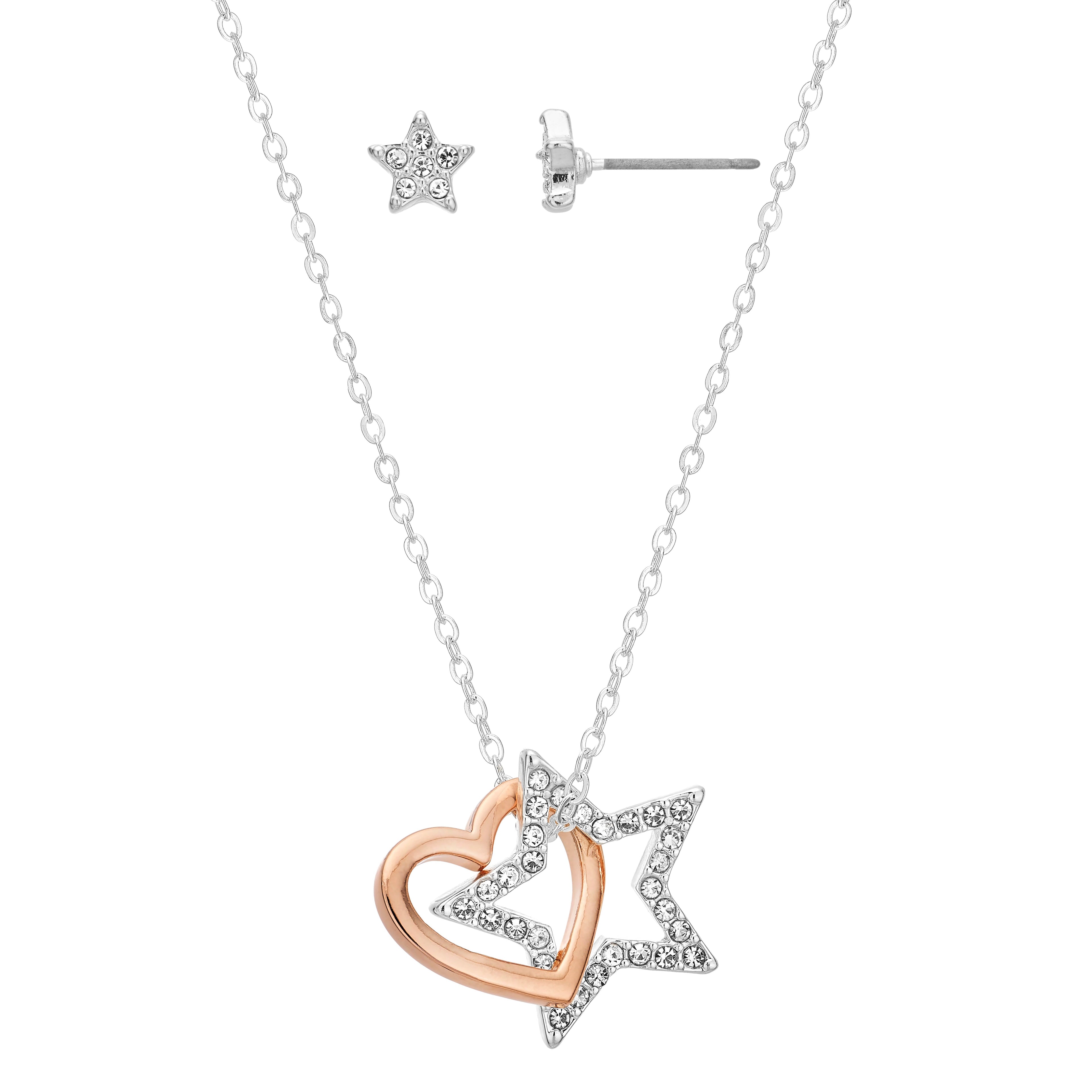 Buckley London Wish Upon A Star Earring And Pendant Set Imitation Mixed