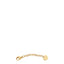 Gold-toned steel chain bracelet extender with oval links, a lobster clasp, and a heart-shaped charm with Luca Barra logo.