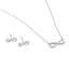 DISABLE - Buckley London Eternity Pendant & Earrings Set Silver