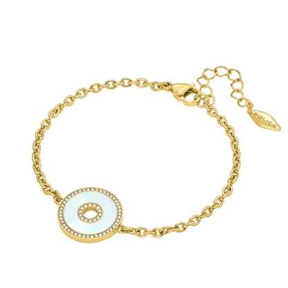 Police Saturn Mop Crystals Inlay Bracelet