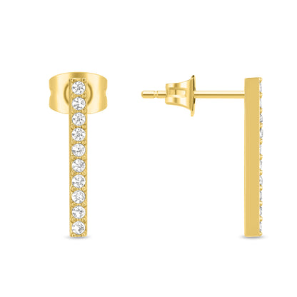 Police Medellin Crystals Sleek Drop Earrings