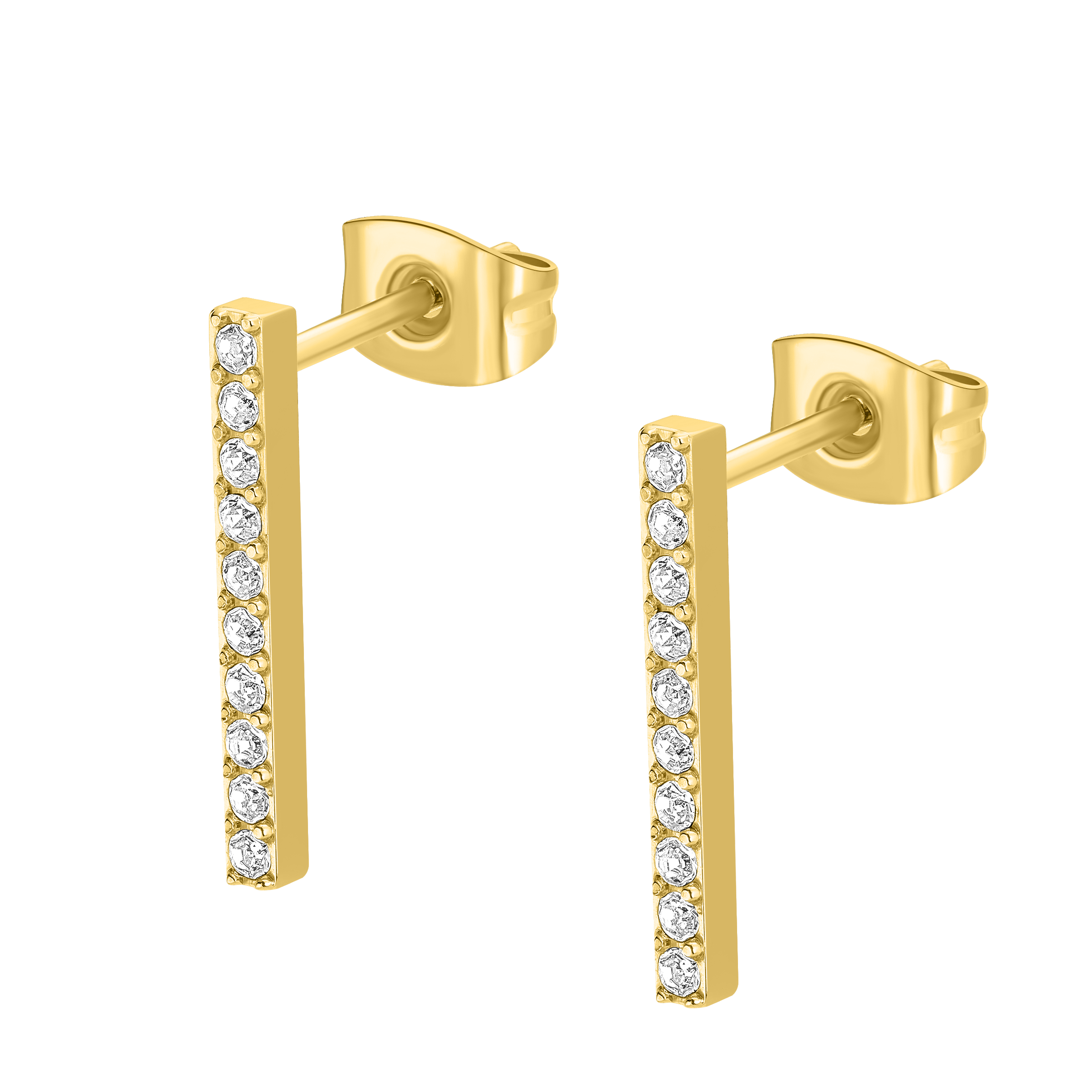 Police Medellin Crystals Sleek Drop Earrings