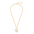 Police Saturn Mop Crystals Inlay Necklace