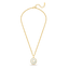Police Saturn Mop Crystals Inlay Necklace