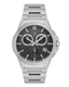 Santa Barbara Polo & Racquet Club men's watch with a gunmetal grey dial, silver-toned case, and integrated silver-toned metal