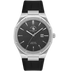 Santa Barbara Polo & Racquet Club Noble Men's Black Dial Silver Case Black Leather Starp Watch