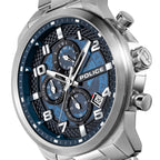Police Soul Men's 50MM Silver Chronograph Stainless Steel Strap Watch