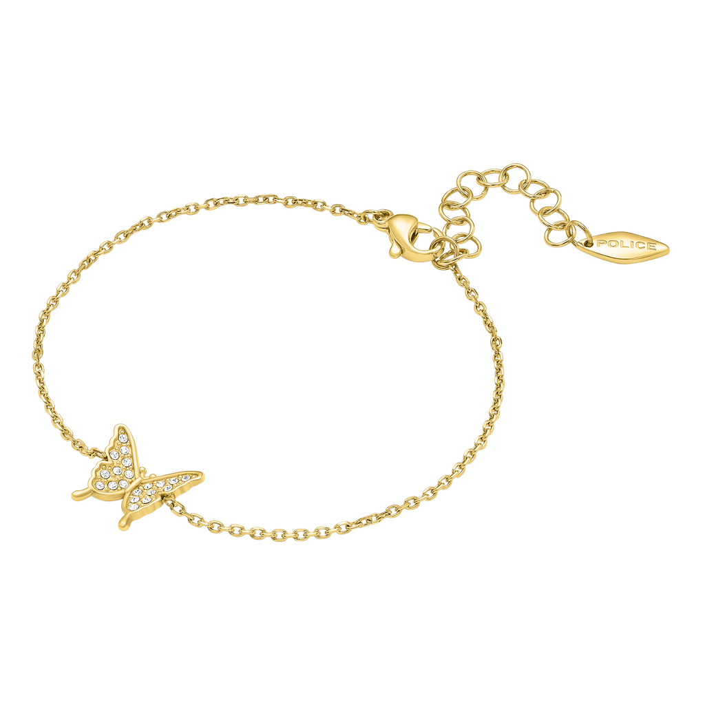 Police Spirit Butterfly Charm Bracelet