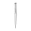 Saint Honoré Célèbre silver ballpoint pen with textured barrel and polished silver-tone trims