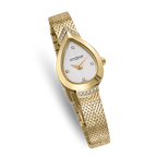 Saint Honoré Paris gold IP diamond watch with white dial bracelet luxury watch Paris Gallery Qatar Order Online Today