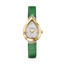 Saint Honoré Paris gold diamond watch with white dial and green strap luxury watch Paris Gallery Qatar Find Online Today