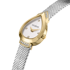 Saint Honoré Paris gold IP diamond watch white dial two tone bracelet luxury watch Paris Gallery Qatar Shop Now Online