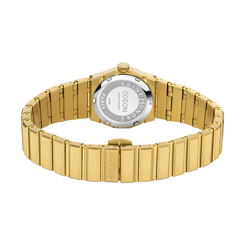 Saint Honoré Odéon women’s gold watch with gold-plated dial and metal bracelet – Available for Online Purchase