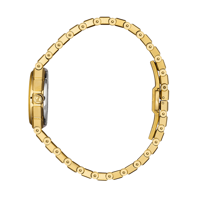 Saint Honoré Odéon women’s gold watch with gold-plated dial and metal bracelet – Available for Online Purchase