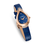 Saint Honoré Paris rose gold diamond watch with blue dial and strap luxury watch Paris Gallery Qatar Exclusive Online