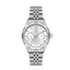 Santa Barbara Polo & Racquet Club men's silver multifunction stainless steel watch with day, date, and 24-hour subdials.