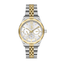 Santa Barbara Polo & Racquet Club men's two-tone silver and gold multifunction stainless steel watch with white dial.