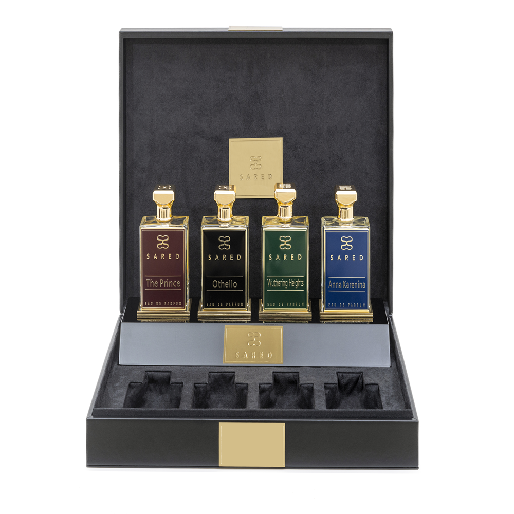 Sared Vintage Collection perfume gift set 4x100ml luxury box Paris Gallery Qatar Shop Now Online