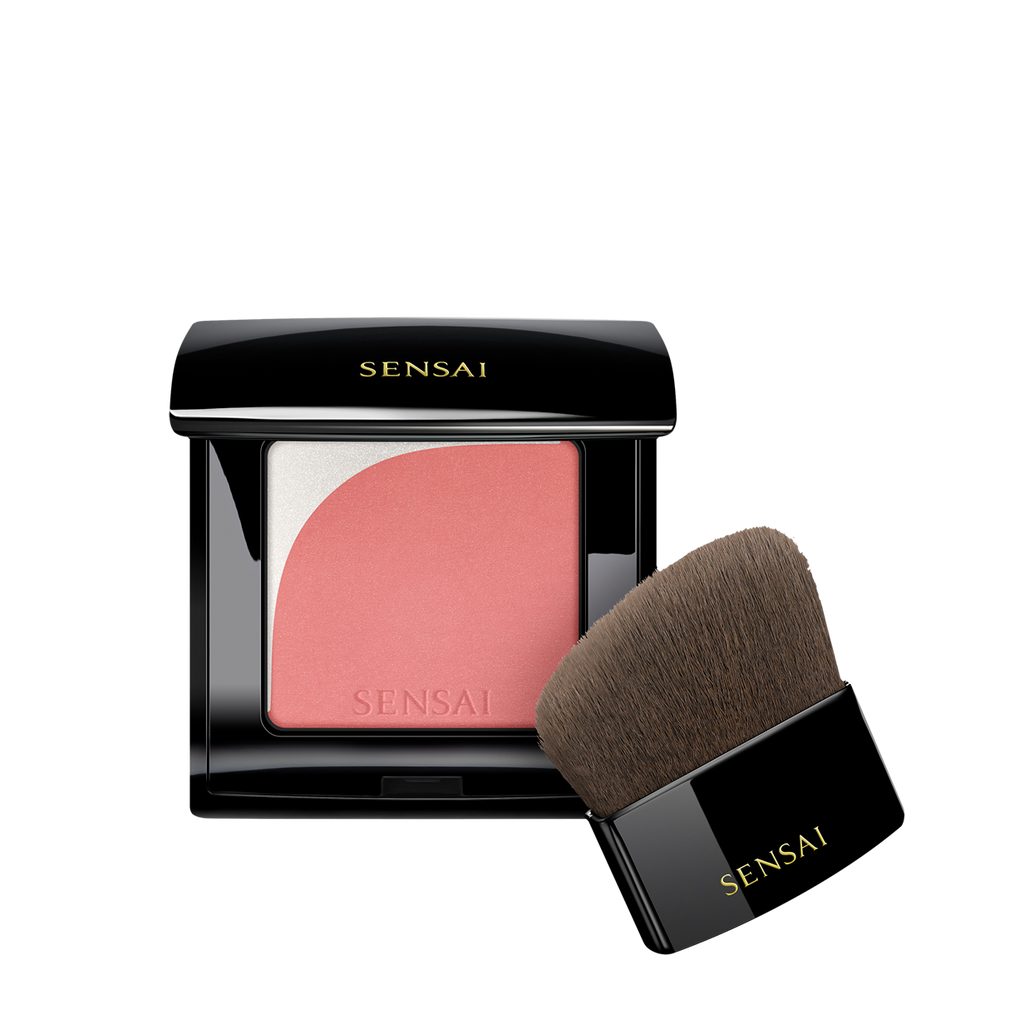 Sensai Blooming Blush 02 Blooming Peach powder blush with brush by Sensai available for online purchase at Paris Gallery Qatar