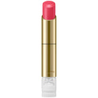 Sensai Pink lipstick with gold and white casing on a white background.