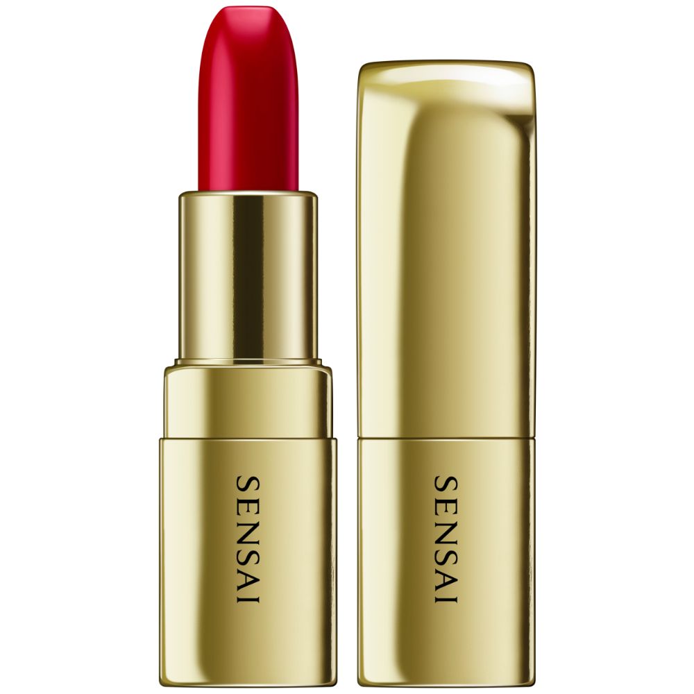 Sensai The Lipstick 02 Sazanka Red luxury lipstick shop now online at Paris Gallery Qatar