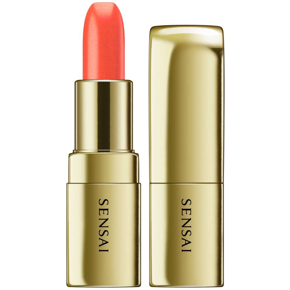 Sensai The Lipstick 04 Hinageshi Orange luxury lipstick available for online purchase at Paris Gallery Qatar