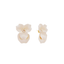 Shashi Mary Flower Stud Ivory – elegant floral stud earrings at Paris Gallery Qatar