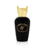 Sospiro Diva Eau de Parfum 75ml in a black bottle with gold cap and matching purple presentation box