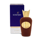 Sospiro Il Padrino Eau de Parfum 100ml brown velvet luxury perfume bottle with gold cap and purple box