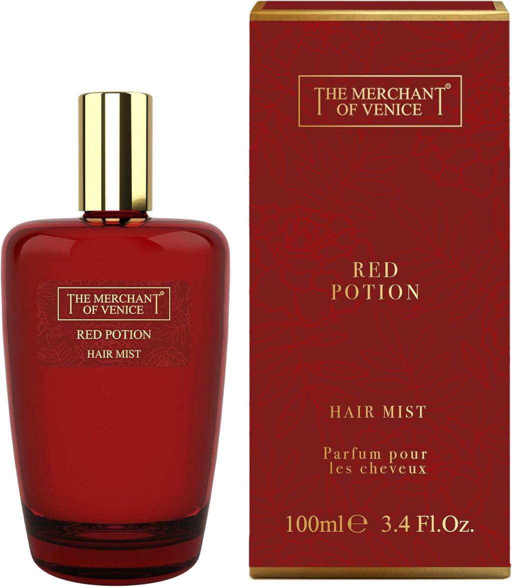 The Merchant of Venice Red Potion Hair Mist 100ml luxury perfumed hair mist shop now online at Paris Gallery Qatar