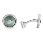 BLACK MOP WING LOGO CUFFLINKS