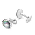 BLACK MOP WING LOGO CUFFLINKS