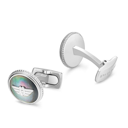 BLACK MOP WING LOGO CUFFLINKS