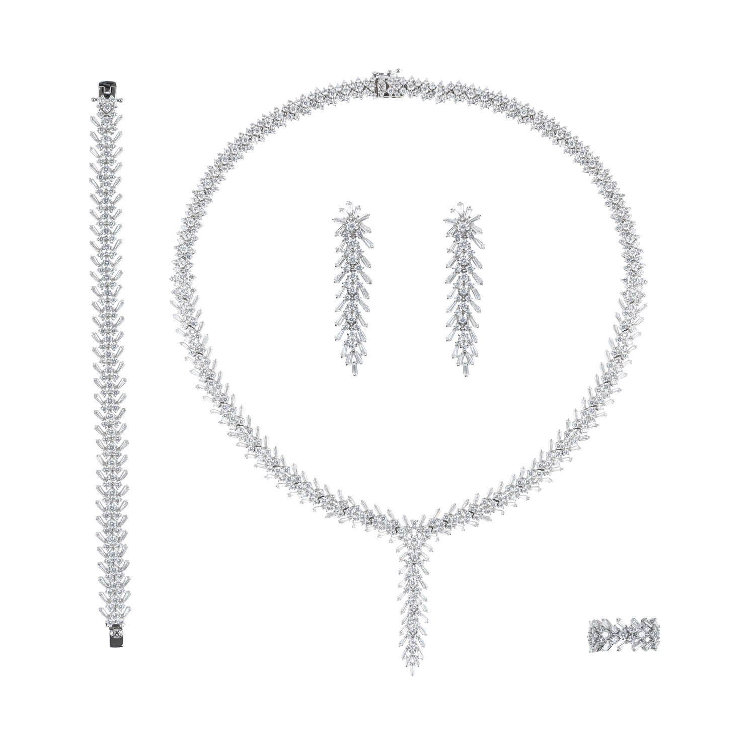 Bronzallure Vine Silver Necklace With One Size