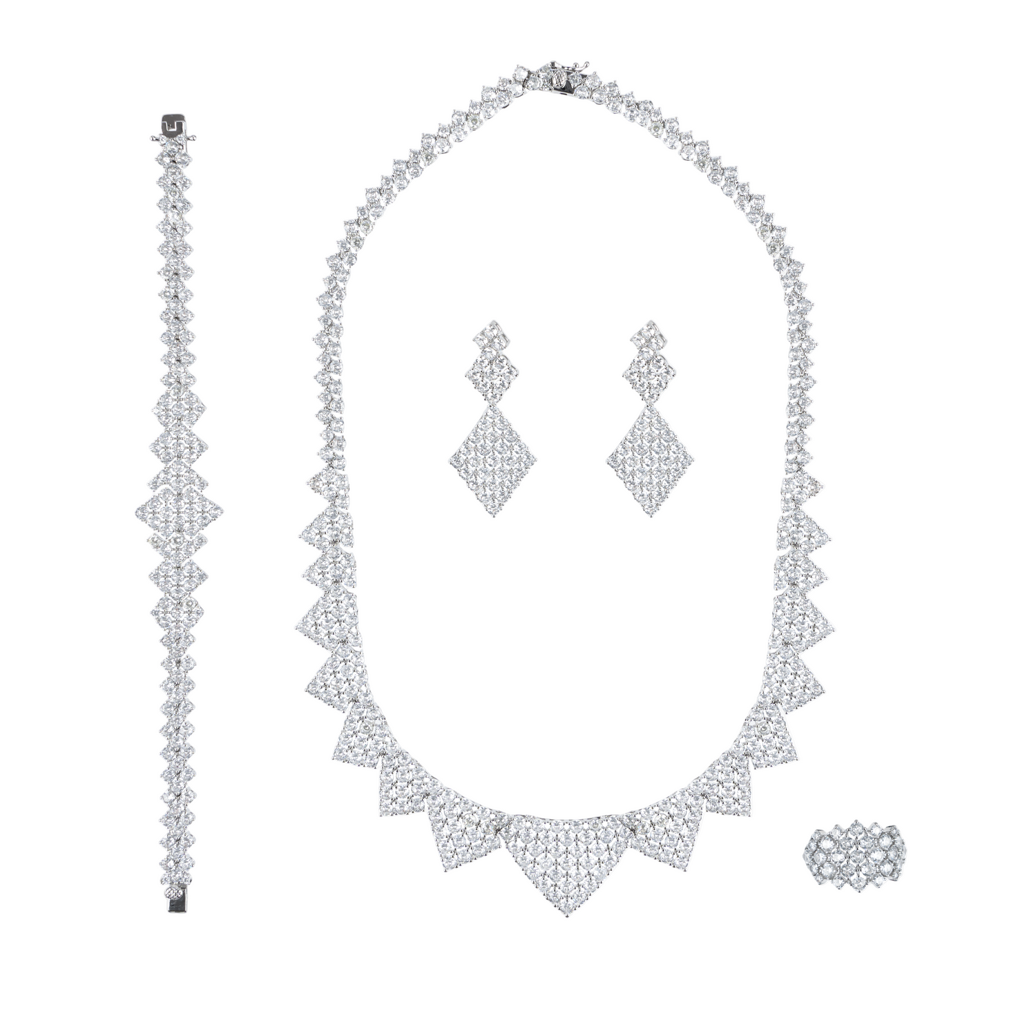 Bronzallure Sparkling Stone Necklace With One Size Basic