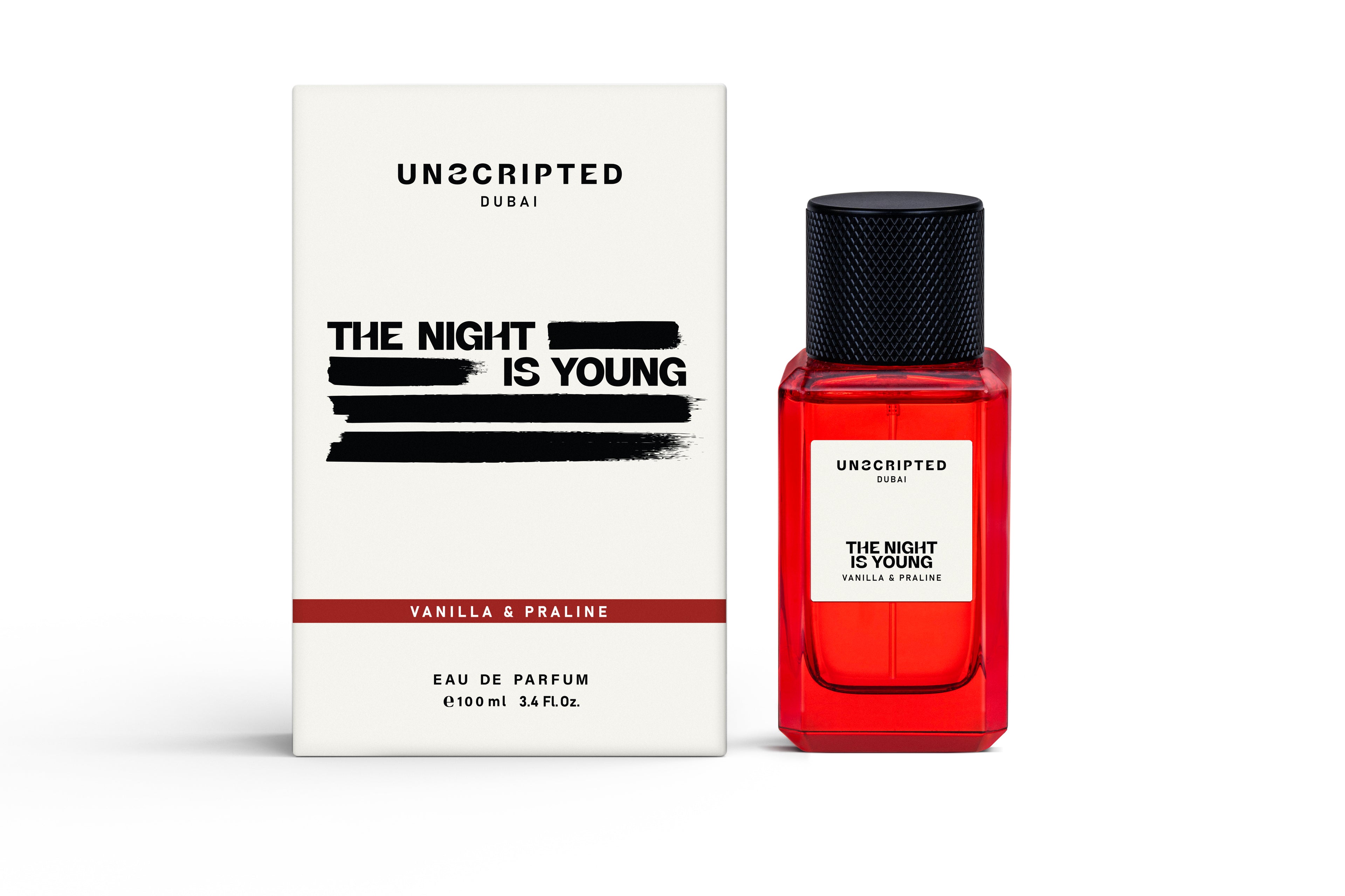 UNSCRIPTED The Night Is Young Perfume 100ML available at Paris Gallery Qatar