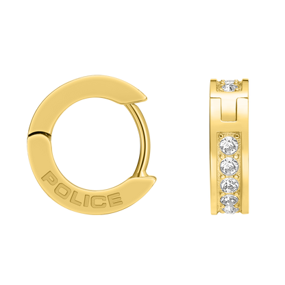 Police Unity Crystals Huggee Earrings