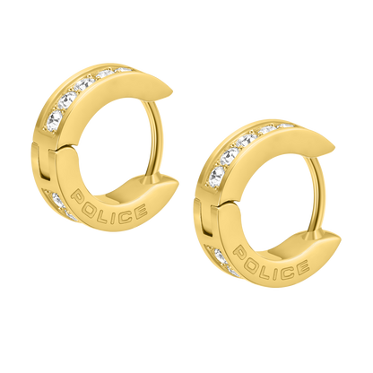 Police Unity Crystals Huggee Earrings