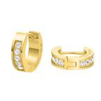 Police Unity Crystals Huggee Earrings
