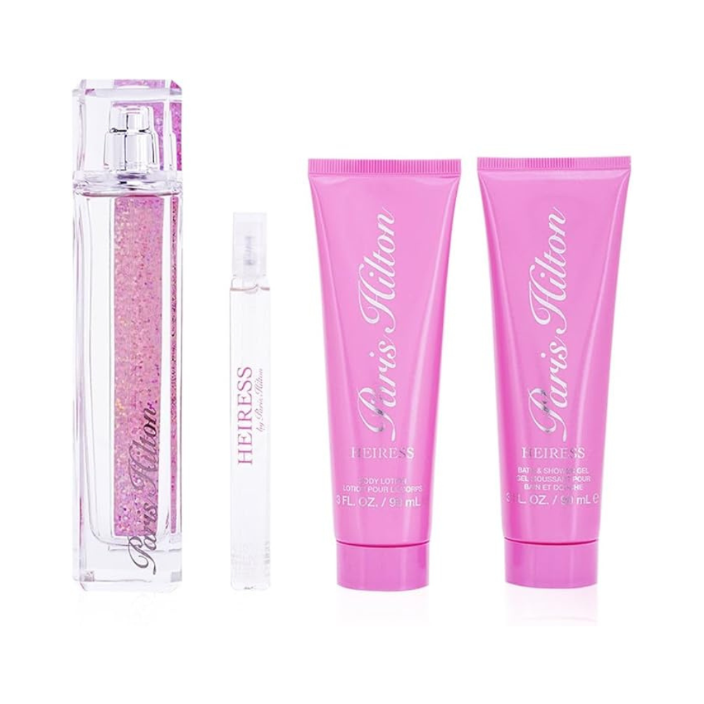 Paris Hilton Heiress Woman EDP 4PC Set 100ml + 90ml BL + 90ml SG + 10ml