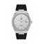 Santa Barbara Polo & Racquet Club & Racquet Club Noble Men's Silver Dial Silver Case Black Leather Starp Watch
