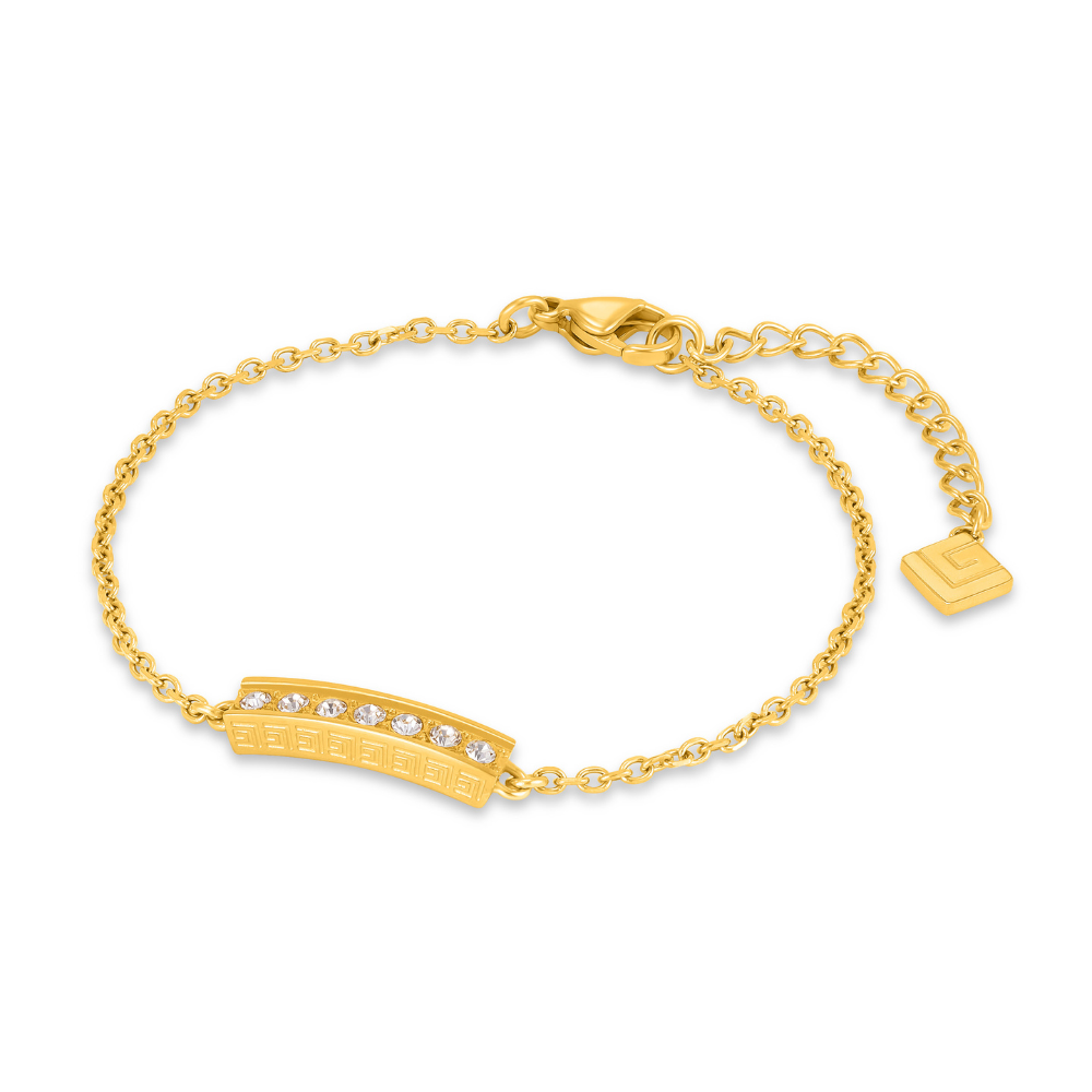 Guy Laroche Audrey Gold-Tone Crystal Bracelet